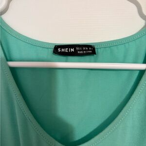 SHEIN Light Green Casual Dress